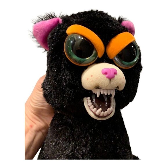 Halloween Feisty Pets Cranky Cathy Plush Black Cat Angry Spooky Stuffed Animal - Picture 1 of 10